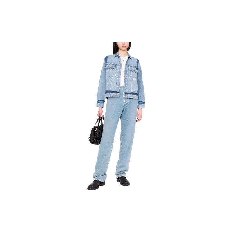 PINKO Denim Jackets Women's Blue-2