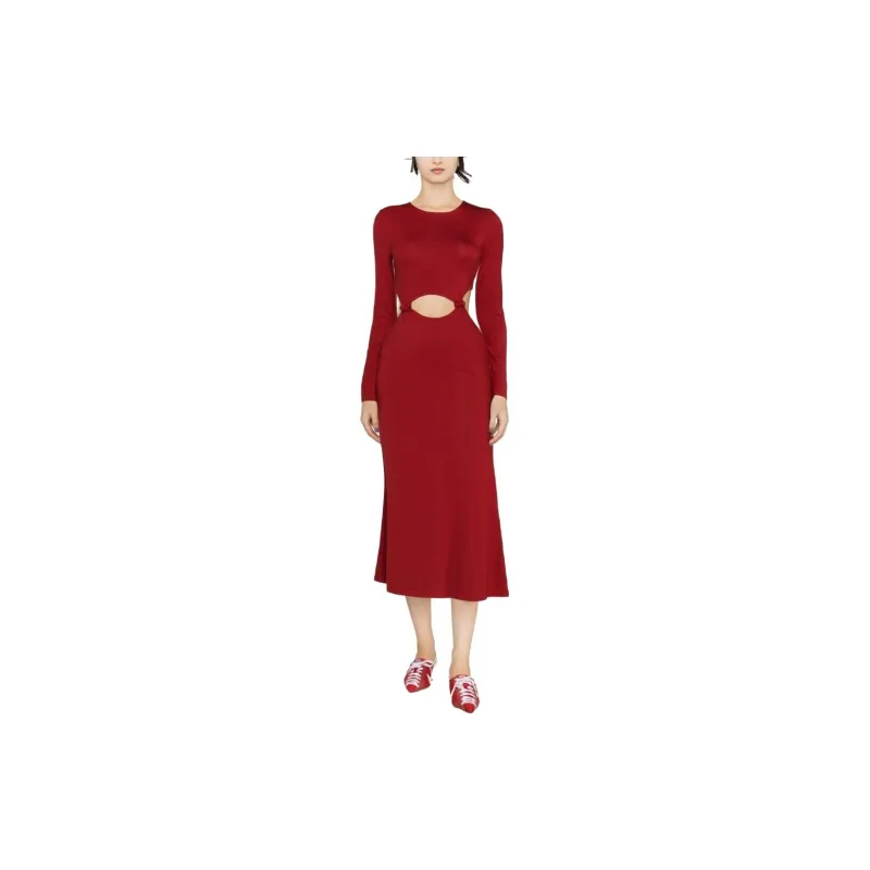 Reformation Long-Sleeved Dresses Women's Red-2