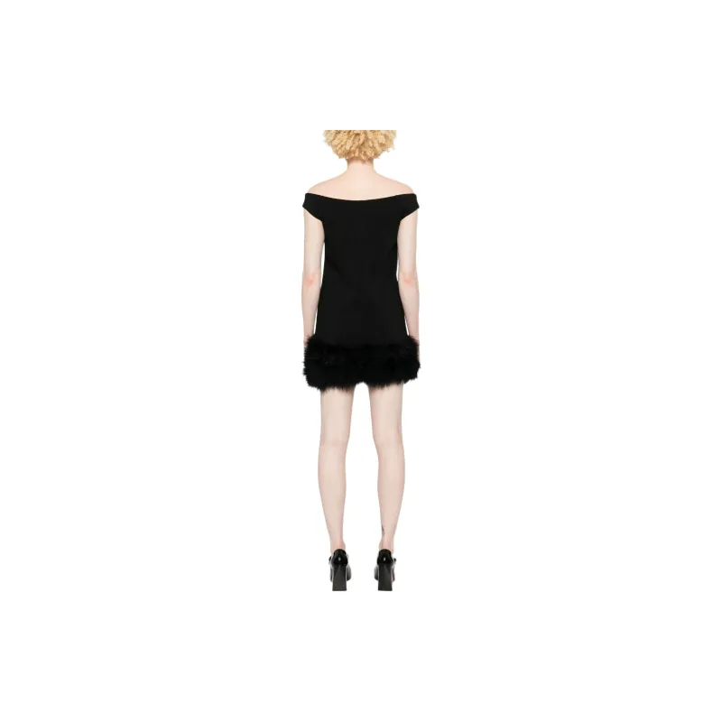 Blumarine Feather embellished Mini Dress-2