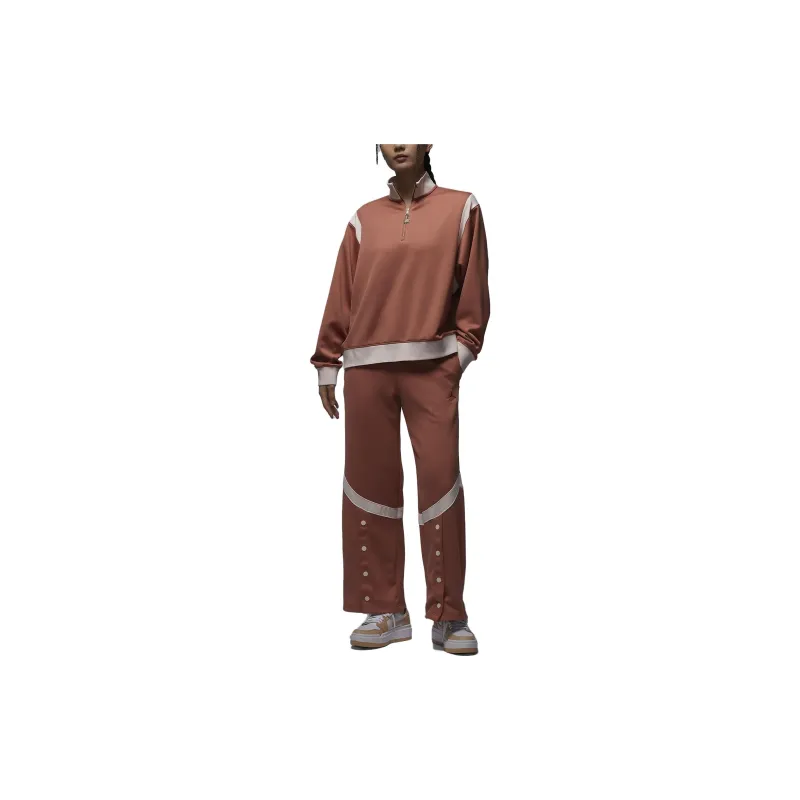 Jordan Knitted Sweatpants Women's Orange-3