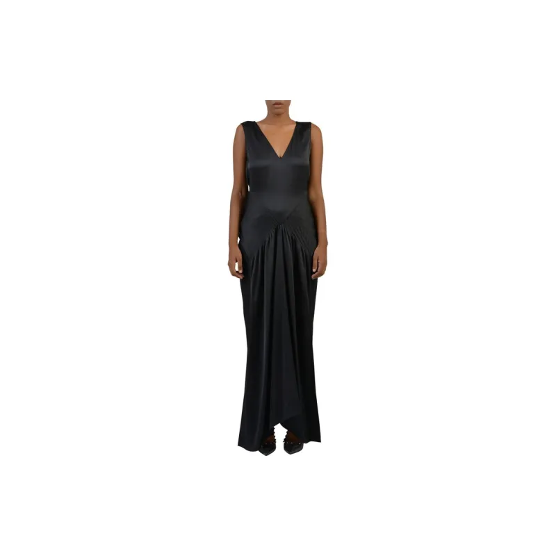 CELINE Sleeveless Dresses Women's Black-1