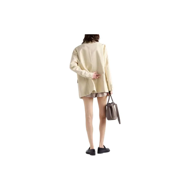 PRADA Single breasted Old Canvas Blazer-2