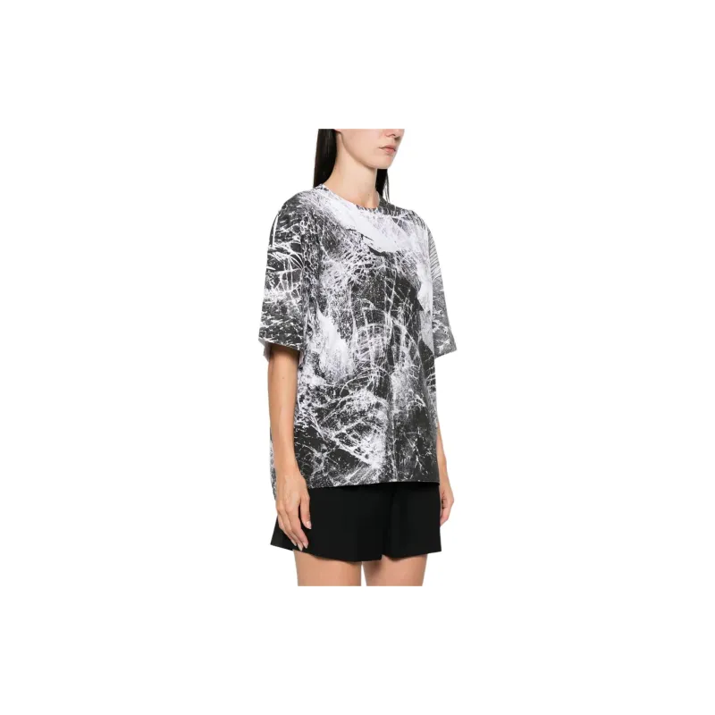 Alexander McQueen Smashed Screen print T shirt-3