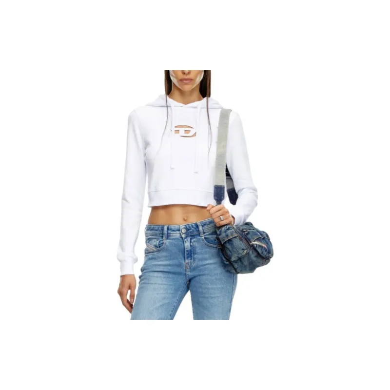 DIESEL Oval D Logo Embroidered Hoodie-3