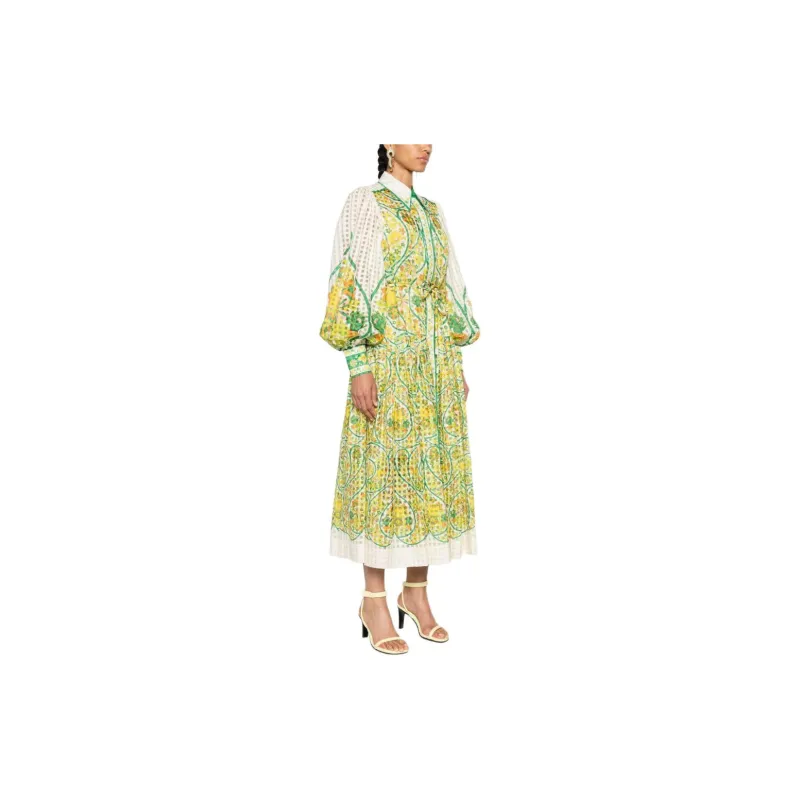 ALEMAIS Rhonda Floral-print Shirtdress-3