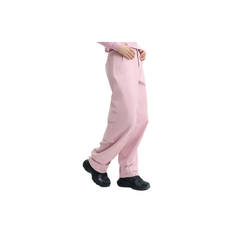FILA ORIGINALE Cargo Pants Women's Dark Cherry Blossom Pink-2