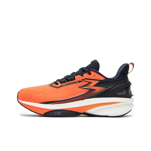 361° Cushioning Wear-Resistant Low-Top Casual Running Shoes Men's Orange Black
