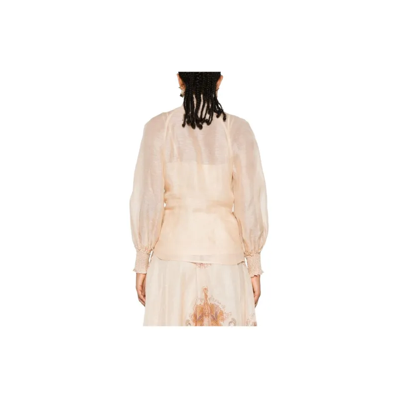 Zimmermann Illustration Buttoned Blouse-2