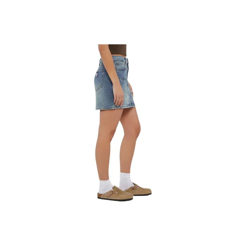 GUESS Denim Short Skirts Women's Denim Blue-3