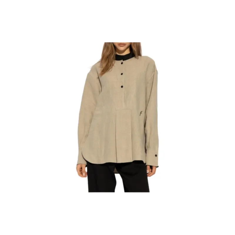 Ferragamo Shirts Women's Beige-2