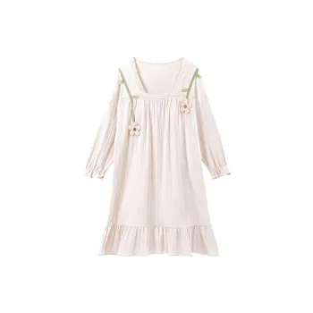 OUSHIBO Nightgown Women's Apricot