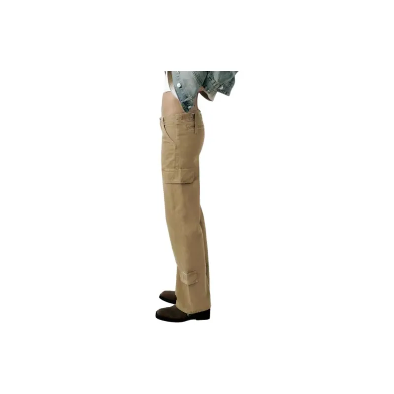 ZARA Cargo Pants Women's Cigar Gray-4