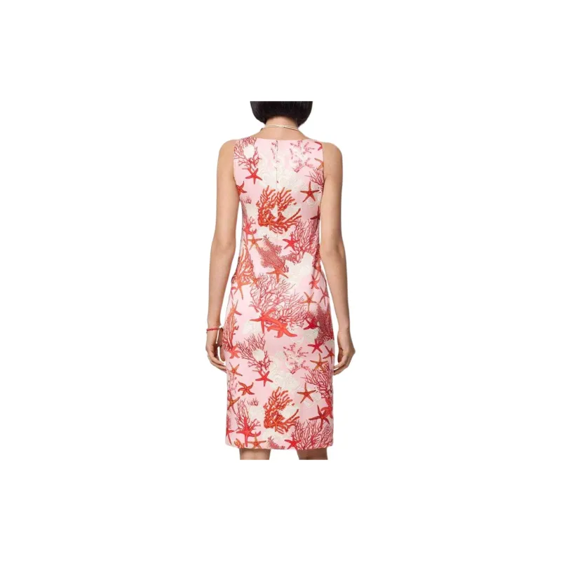 VERSACE Barocco Sea Printed Sleeveless Slip Mini Dress-2