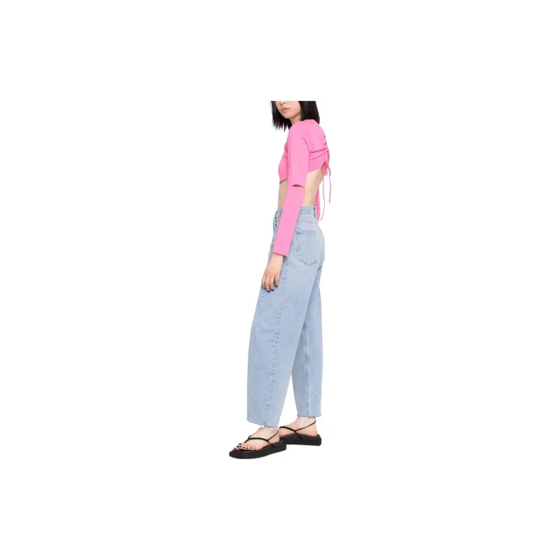 AGOLDE High Waisted Wide Leg Jeans-3