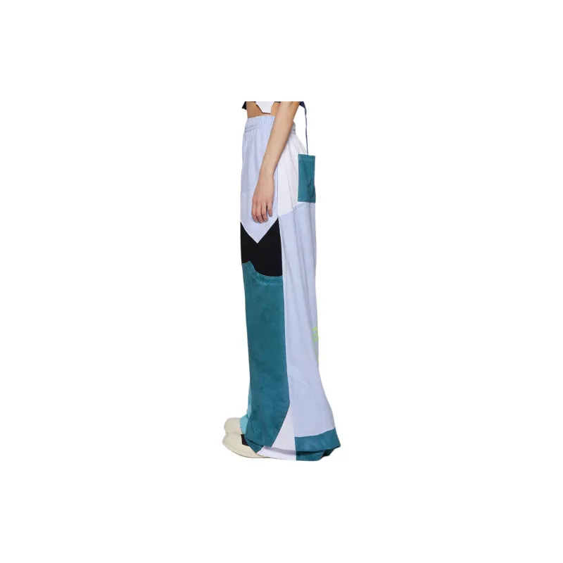 NATASHA ZINKO SS24 Knitted Sports Pants Women's Turquoise-4