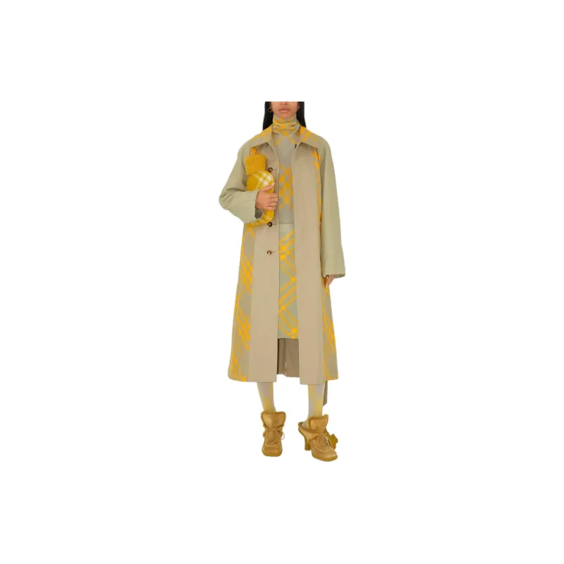 Burberry Checked Belted Waist Reversible Trench Coat-2