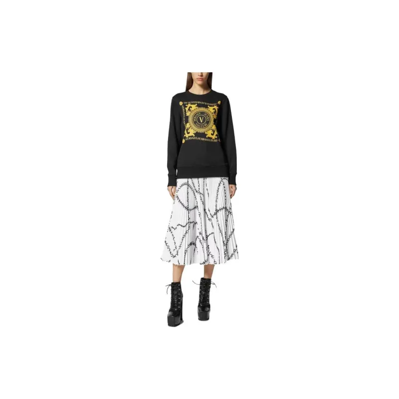 VERSACE Casual Long Skirts Women's White-1