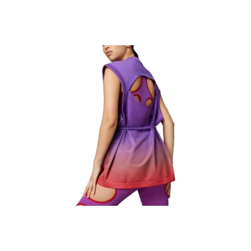 Adidas Sleeveless Sports Shirts Women's Bright Purple-3