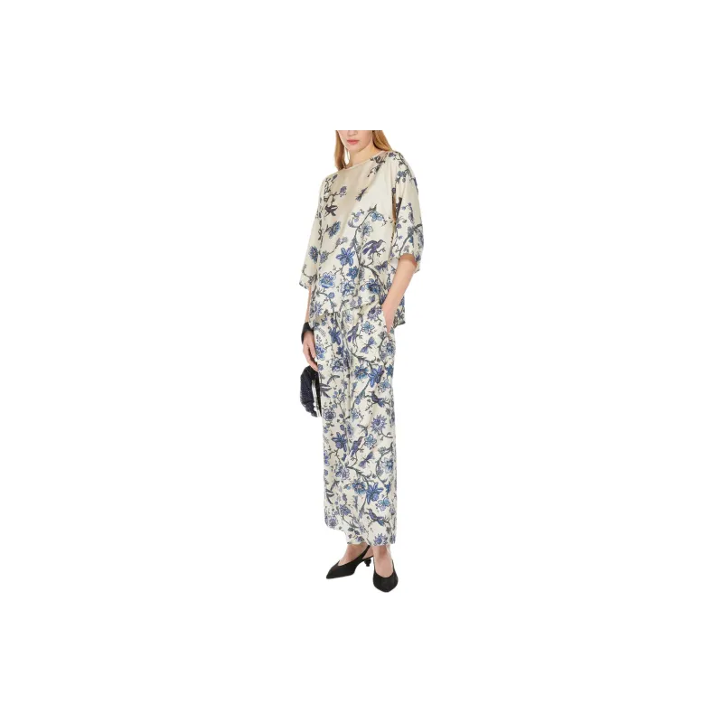 WEEKEND MaxMara All Over Patterned Long Sleeved Top-4