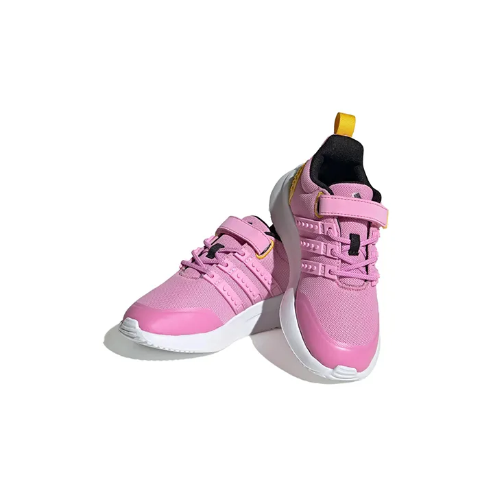 LEGO x Adidas Neo Racer TR21 Slip Resistant Low Top Kids' Running Shoes Pink Yellow Kids'-2