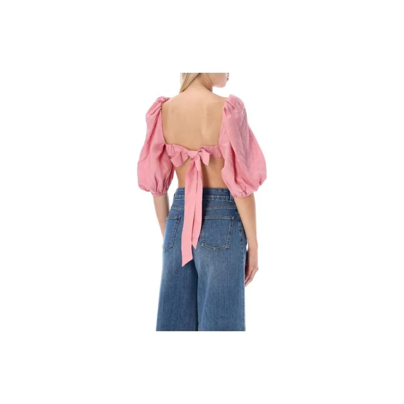 Zimmermann Crop Tops Women's Pink-3