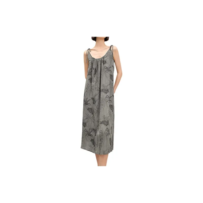 NAWEI Slip Dresses Women's Dark Gray-0