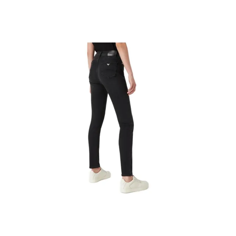 EMPORIO ARMANI J20 High waisted Super skinny Leg Jeans In Stone wash Comfort Denim-3