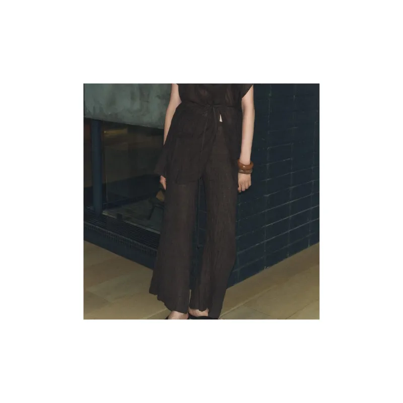 ZARA ZW Series Casual Pants Women's Brown-2