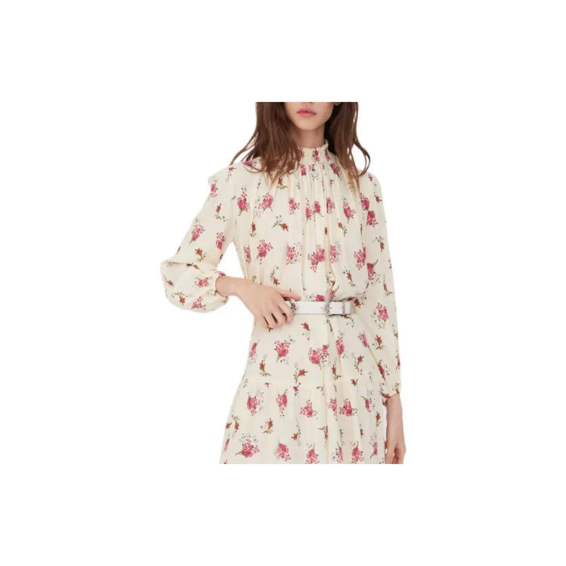Maje Long Sleeved Dress Women's Light Umber-1