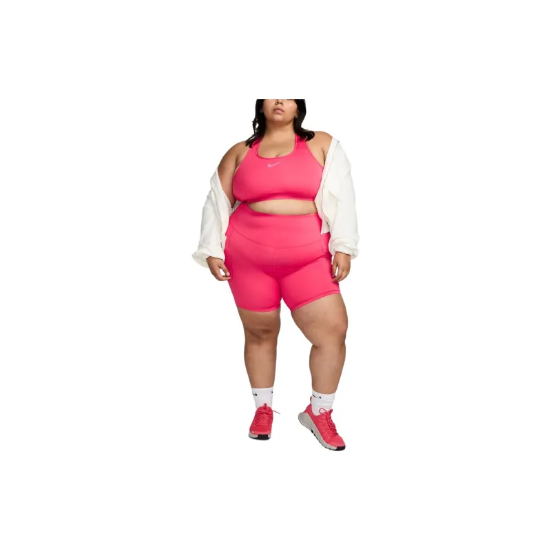 Nike One Women's High-Waisted 8' Biker Shorts With Pockets Plus Size-2
