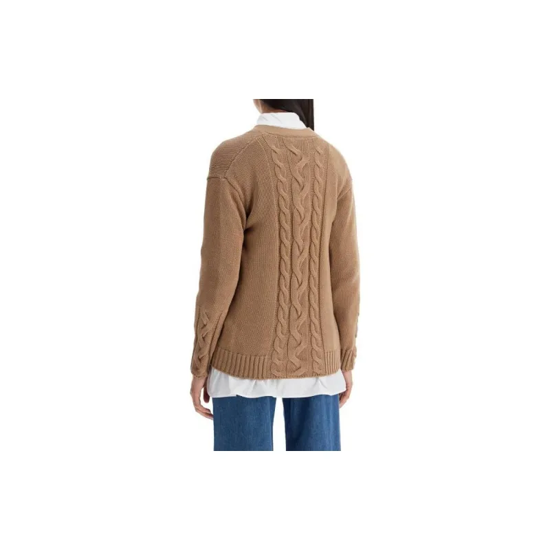 'S MAX MARA Lukas V Neck Buttoned Cardigan-2