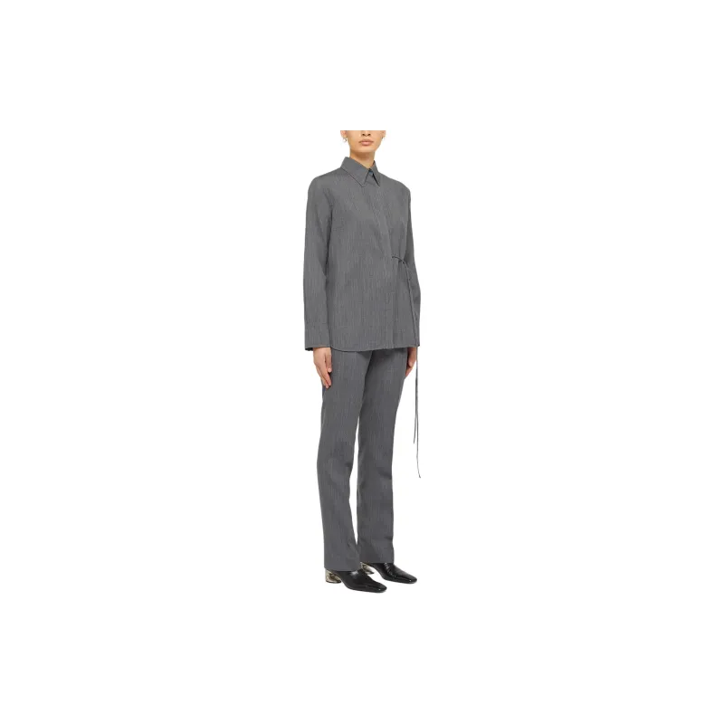 JIL SANDER Front Pleat Tailored Trousers-2