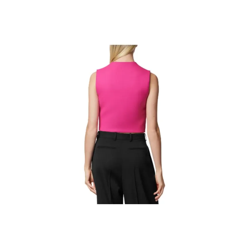 VERSACE Medusa Twill Sleeveless Cropped Top-3