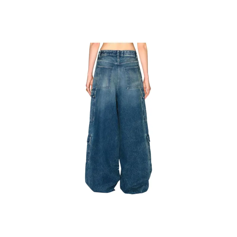 AMBUSH Denim Cargo Pants 'Blue'-3