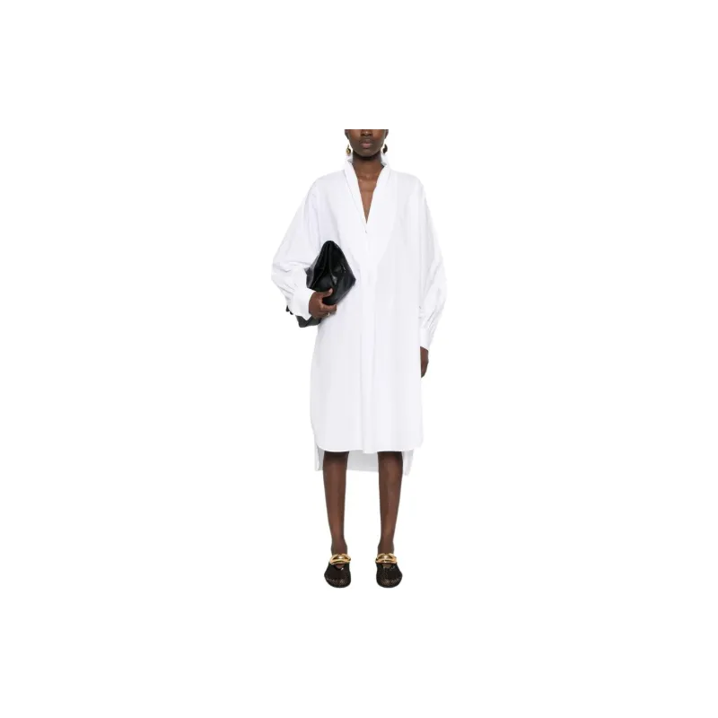THE ROW Elinor Long-Sleeve Shirt Dress-1