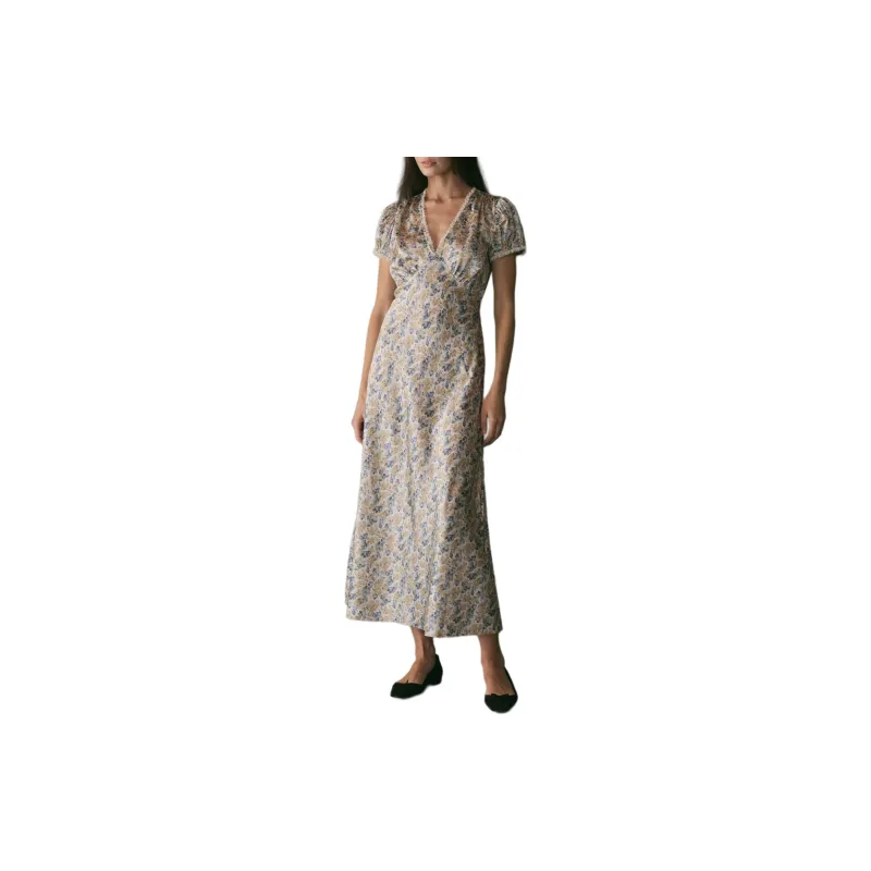 DOEN CERELIA DRESS Short-Sleeved Dresses Women's Blue-1