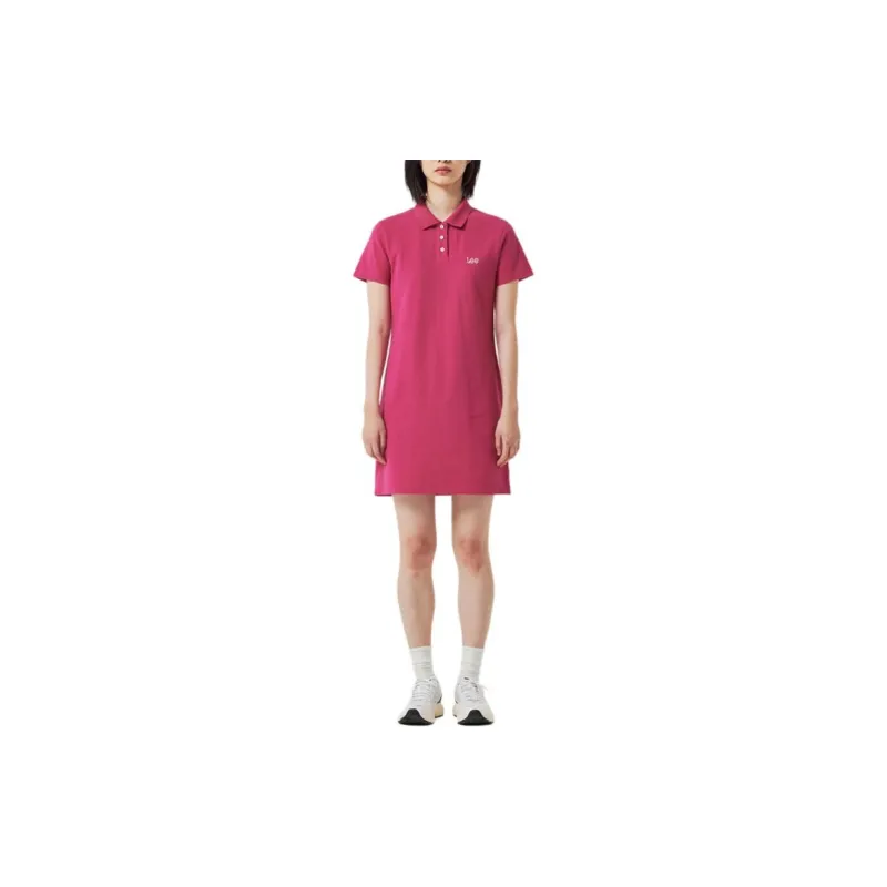 Lee Short Sleeved Dress Women's Pink-2