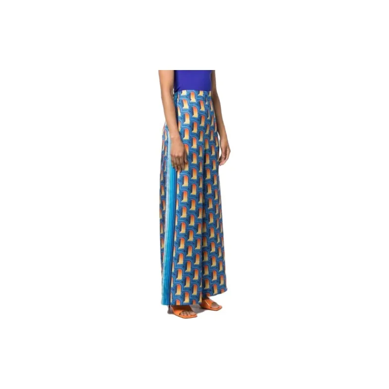 CASABLANCA Printed Wide Leg Trousers 'L'Arche De Nuit'-3