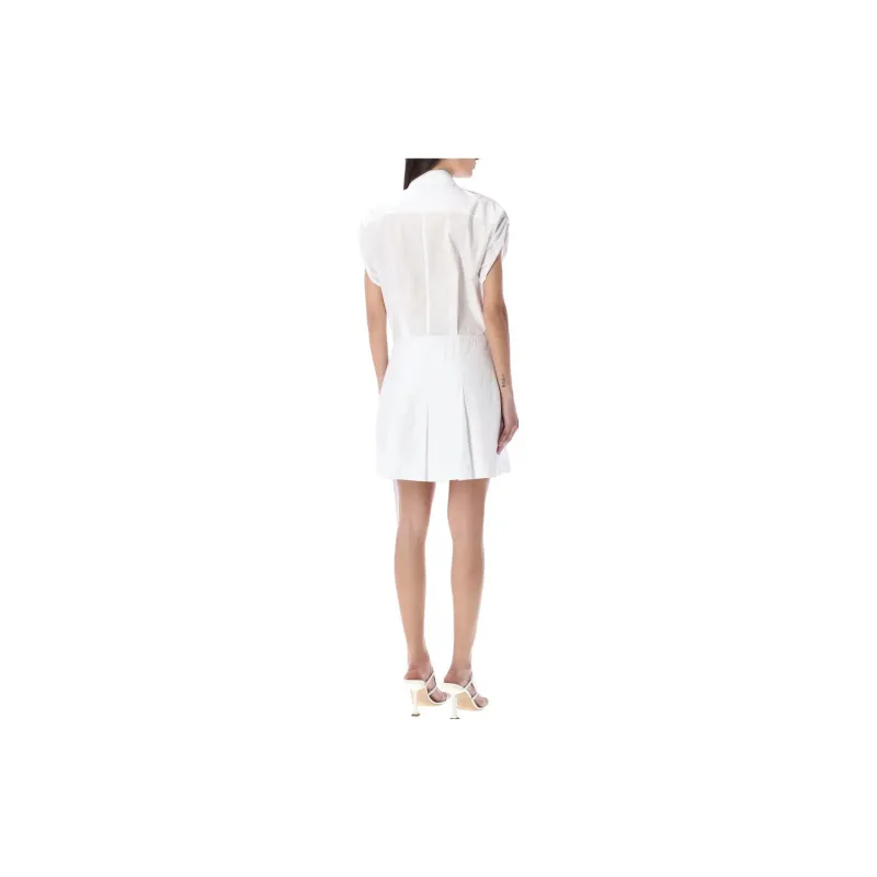 Helmut Lang Short-Sleeved Dresses Women's White-2