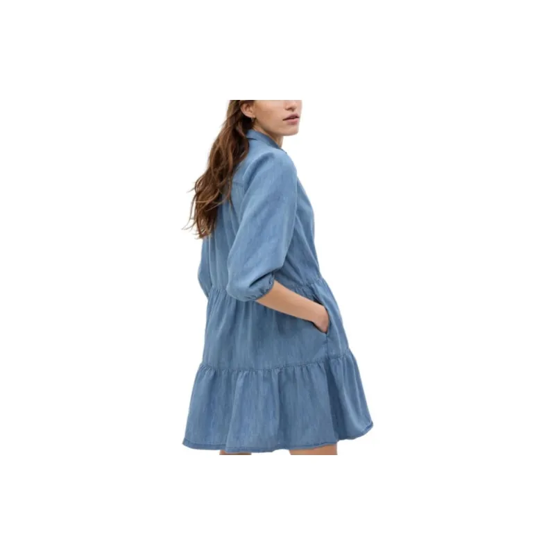 GAP Short-Sleeved Dresses Women's Light Blue-4