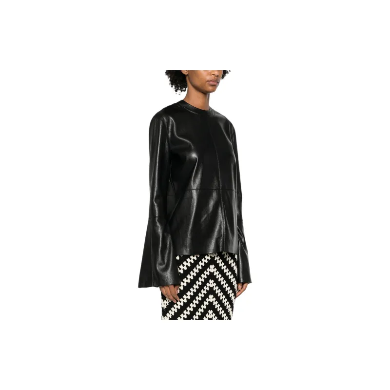 NANUSHKA Bolda Faux leather Blouse-2