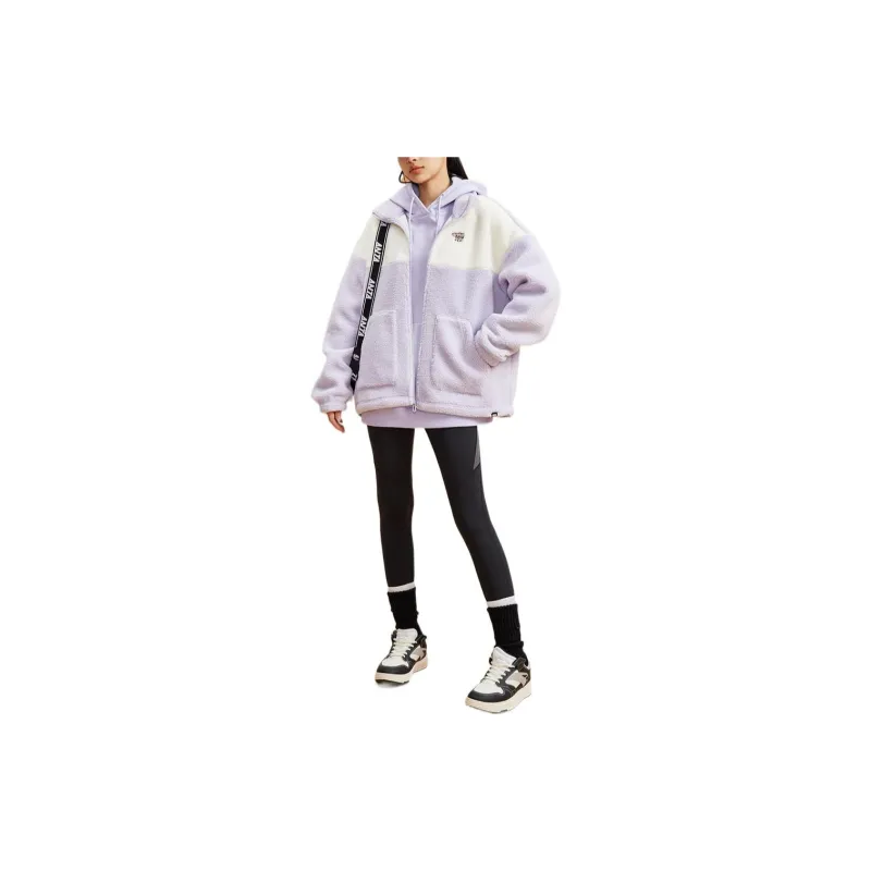 ANTA Life Collection Velvet Jackets Women's Purple-2
