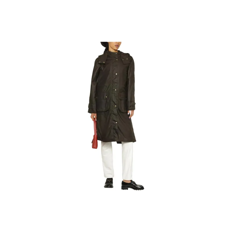 BARBOUR Long Cannich Wax Coat-1