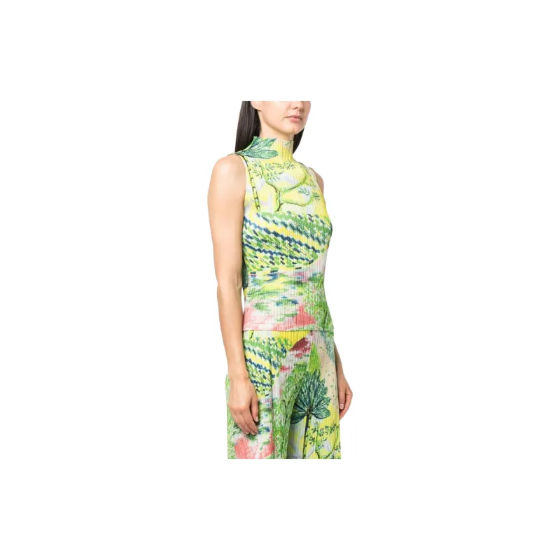 PLEATS PLEASE ISSEY MIYAKE Tank Top Women's Green-3