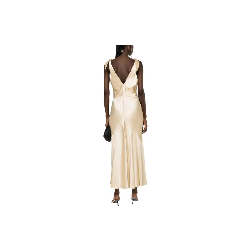 GABRIELA HEARST Sleeveless Dresses Women's Beige-2