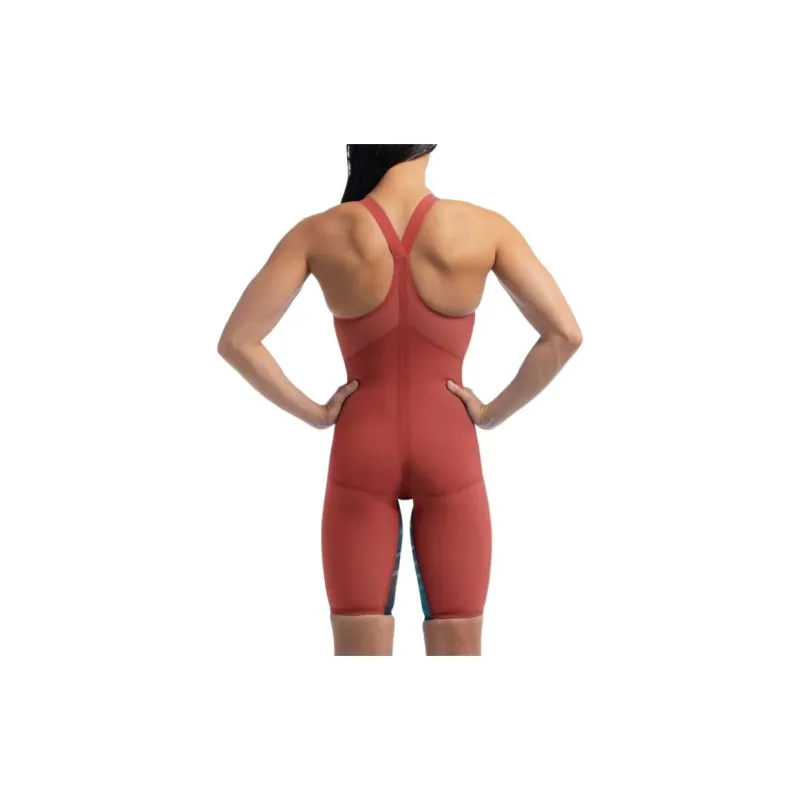 Speedo Fastskin LZR Pure Valor 2.0 Closedback Kneeskin One-piece Swimsuit Women's Red-4