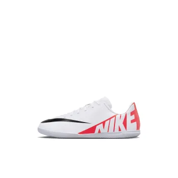 Nike Mercurial Vapor 15 Anti-Slip Wear-Resistant Low-Top Kids' Soccer Shoes White Red Black Kids'