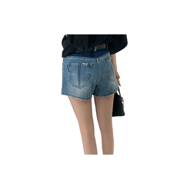 FORNI Denim Shorts Women's Denim Blue-2