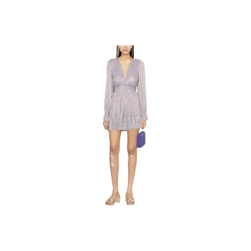 Sabina Musayev Ruched Long sleeved Mini Dress-2