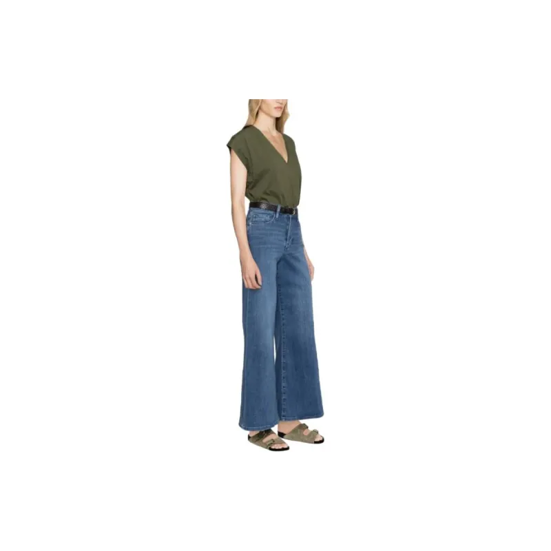 FRAME Le Palazzo Crop Wide leg Jeans-3